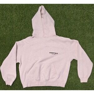 Essentials Fear of God Hoodie Oatmeal Light Grey Heather Size Medium M FOG Core